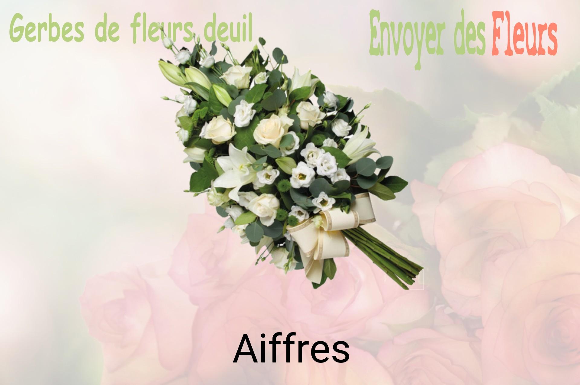 Gerbe de fleurs de deuil livrée à Aiffres